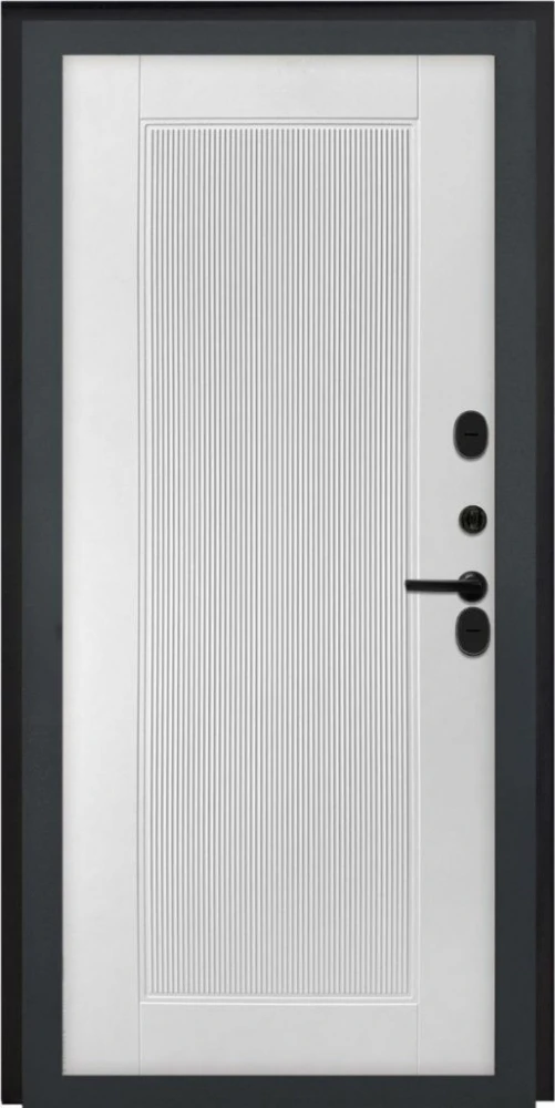 Входная дверь ДвериПРО L-45 ПВХ 10мм Астрод Velutto Bianco DPRO201285 внутренняя сторона