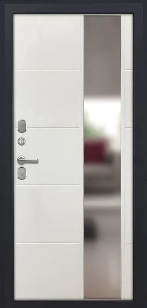 Входная дверь ДвериПРО L Термо ФЛЗ-649 капучино (зеркало) DPRO201270 внутренняя сторона