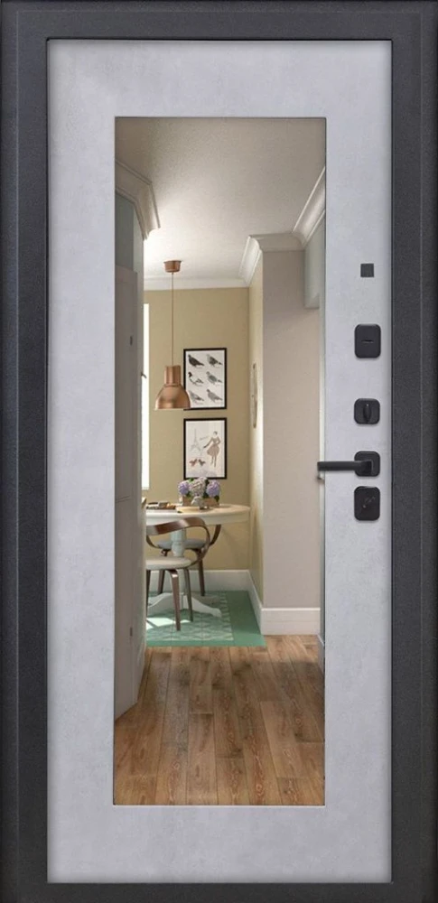 Входная дверь ДвериПРО Аура ФЛЗ-603 Бетон снежный DPRO201350 внутренняя сторона