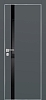 Межкомнатная дверь PX-8  AL кромка с 4-х ст. Графит